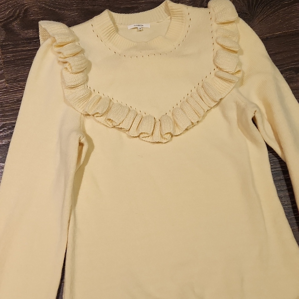 ❤️ NWOT! TULAROSA × REVOLVE DAMIANA KNIT MINI SWEATER DRESS, MEDIUM - Picture 7 of 13